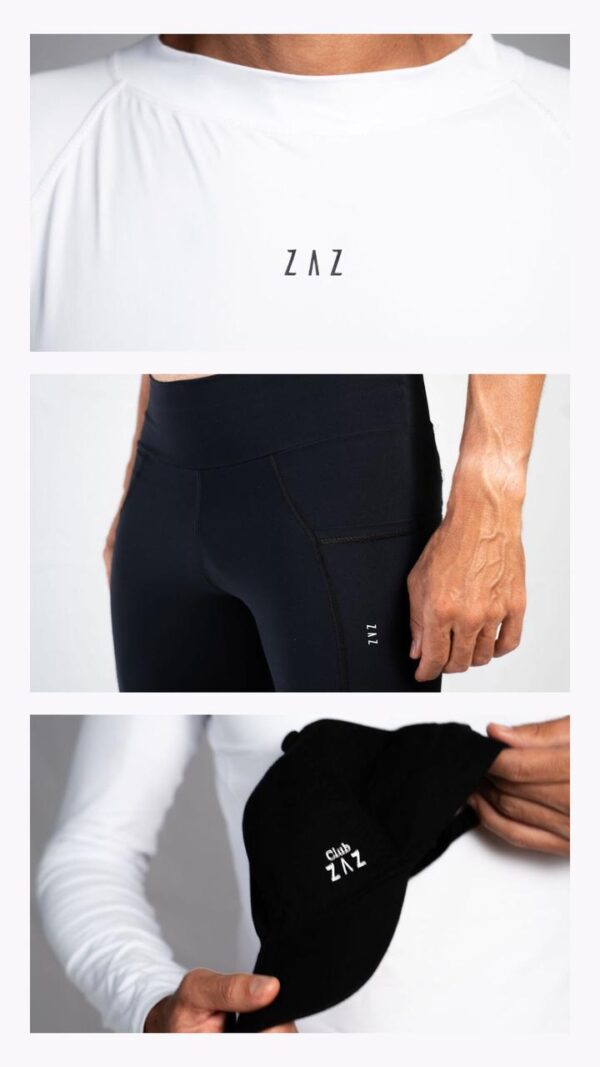 KIT RUNNING MASCULINO: BERMUDA DE COMPRESSÃO PERFORMANCE + SEGUNDA PELE + BONÉ