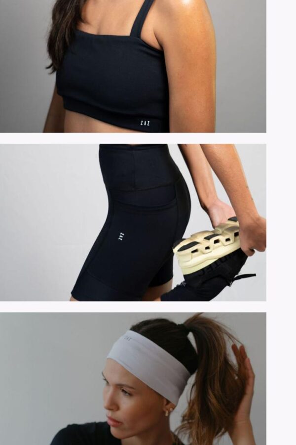 KIT RUNNING FEMININO: BERMUDA DE COMPRESSÃO PERFORMANCE + TOP PERFORMANCE + FAIXA