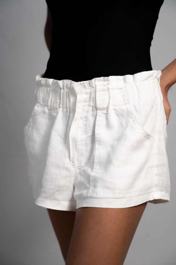 SHORT - LINHO PURO BRANCO