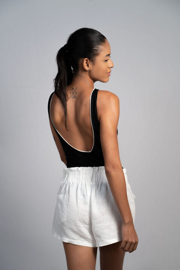 SHORT - LINHO PURO BRANCO - Imagem 3