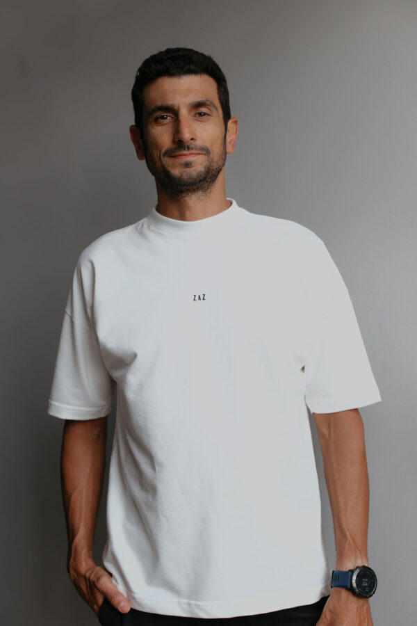 T-SHIRT OVERSIZED MASCULINA OFF-WHITE